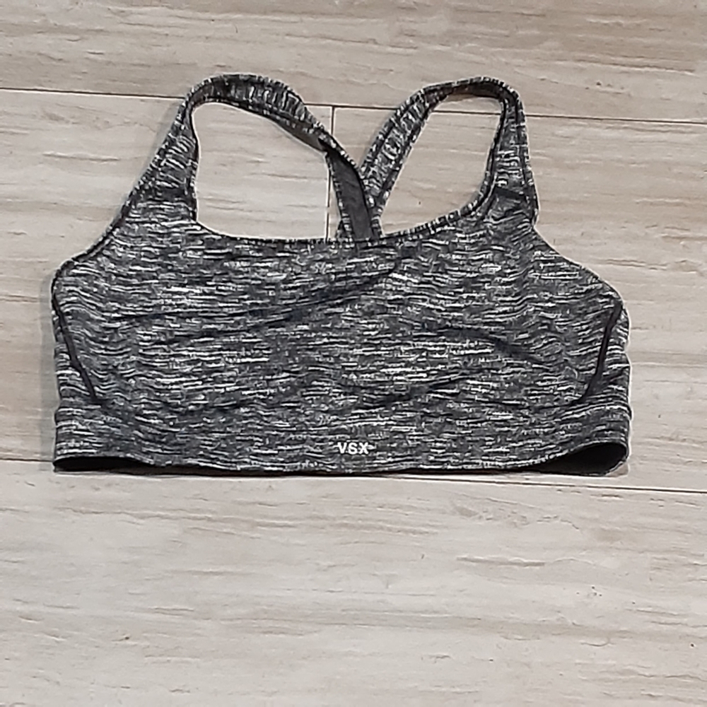 Victoria's Secret Black and Gray Sports Bra